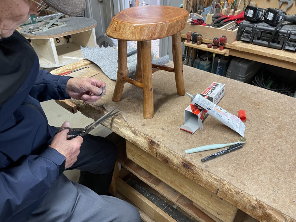 木工制作の作業風景