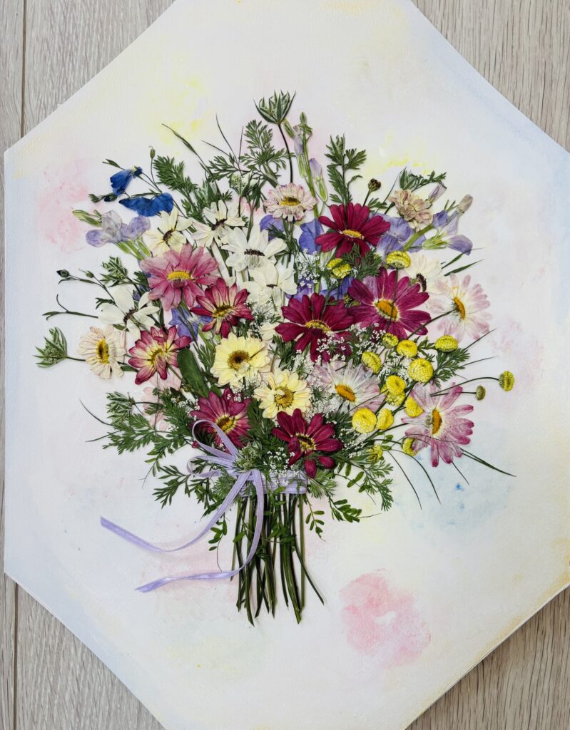 押し花ブーケ